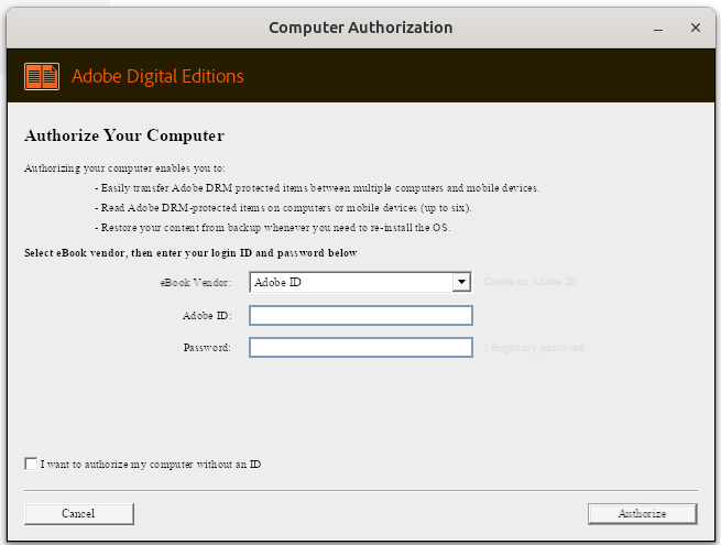 ade computer authorization form