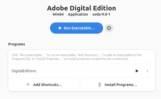 ade shortcut installed