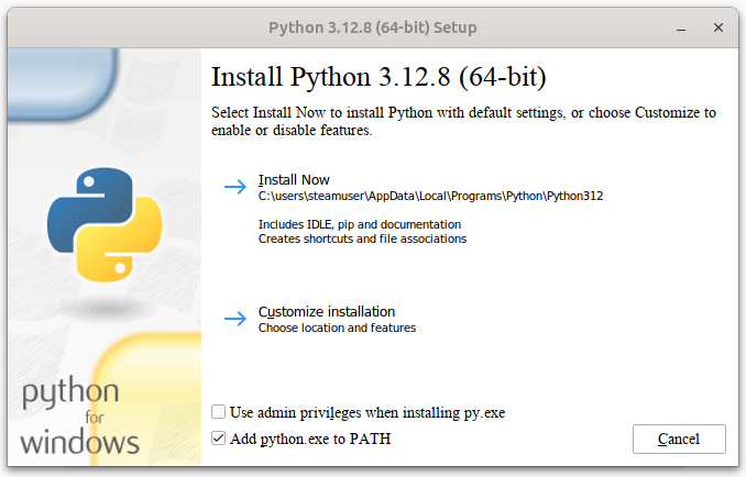 python installer